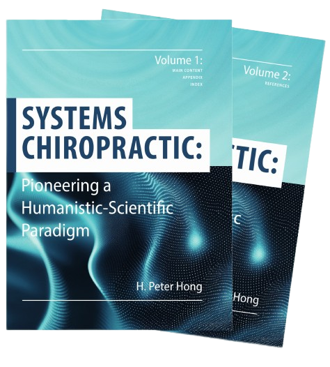 Book Covers of the two volumes of Systems Chiropractic